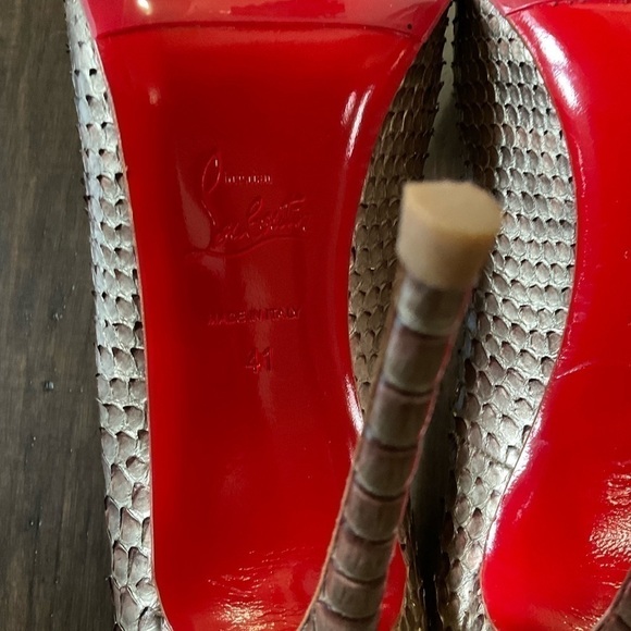 Christian Louboutin Python So Kate 120 Pumps Size 41 US 11 - Picture 6 of 8